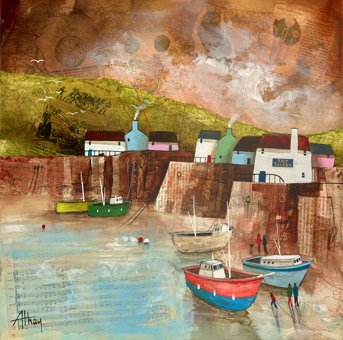 Harbour Walks by Keith Athay Whitewall Galleries